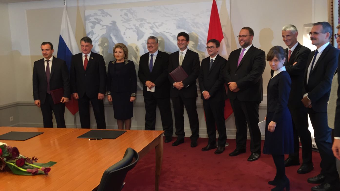 Un accordo di cooperazione internazionale fra il Ticino e la regione di Krasnodar (Russia)