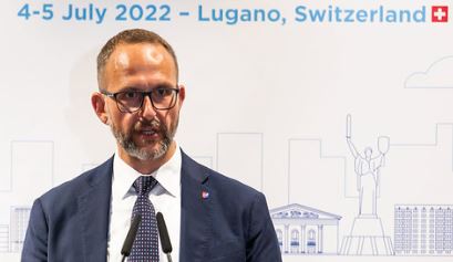 Saluto durante la cena ufficiale della URC 2022